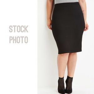 Black plus pencil skirt like new 2x G1